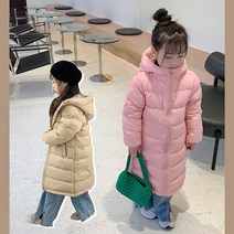 리나베베 유아동 오리털 경량 롱 패딩