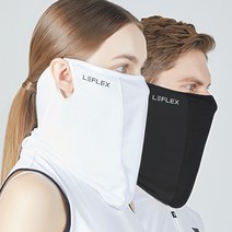르플렉스 자외선차단 uv 얼굴 햇빛가리개 골프 스포츠 마스크, 블랙