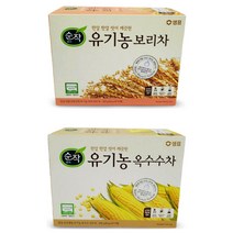 [홍스타]샘표 순작 유기농 보리차 옥수수차 (택1)유기농 국내산 원료, ☆순작 유기농옥수수차30T 1개