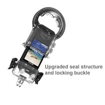 무료 배송Insta360-X3 액션 카메라용 스포츠 다이브 케이스 방수 하우징 보호 수중 50M 실리콘 렌즈 커버, 한개옵션0
