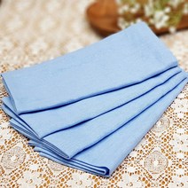 웨딩포 리넨 냅킨 크로스 하늘색 2매 40 X 40 Linen Napkin Skyblue