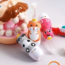 기타 메가텐 키즈 소닉 럭스 360 유아 어린이 음파 전동칫솔 (칫솔모 포함), 소프트(12-48개월):상어