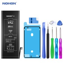 NOHON 노혼 iPhone 배터리 아이폰X XR 아이폰XS MAX 아이폰8 8플러스 아이폰7 7플러스 아이폰6S 6S플러스 6 6플러스 아이폰SE 5 5S 고용량 배터리 교체, For iPhone 8Plus 3360mAh