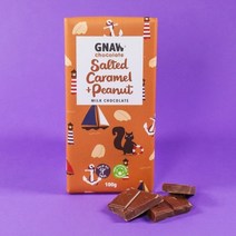 GNAW) 밀크 초콜릿 소금 캐러멜 & 땅콩바