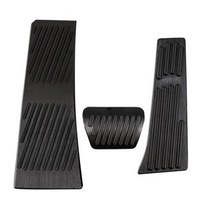 오르간페달 자동차 튜닝 페달 BMW IX IX5 용 알루미늄 풋페달 액셀러레이터 가스 연료 브레이크 레스트 패드 매트 커버 액세서리, 3pcs Black