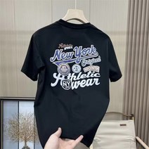 기관차 반팔 티 남 락 아메리칸 빈티지 할리 바이크 아메카키 프린트 순면