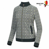 [마코 SALE] (여성)체크도트패턴집업 가디건_MJW3SG02