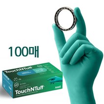 일회용내화학장갑 [안셀]터치앤터프 92-600, 1통