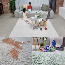러그몬스터 150x200 먼지없는 방수 러그 반려견 유아 거실 물세탁 카페트