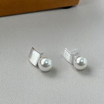 은귀걸이 925 실버 순은 원터치 진주 링귀걸이 대행사 여자친구 생일 말발굽 아내 취직 우정 화이트데이 입학 신혼부부