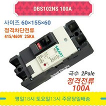 대륙 DBS102NS 100A 배선용차단기 2P100A MCCB