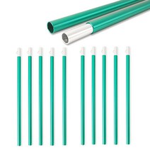 텐트 캐노피 폴 알루미늄 폴 접이식 조절 가능한 지지대 방수포 및 텐트용 6섹션 218.4cm(86인치) 캠핑 차양 쉘터용 경량 교체 468799