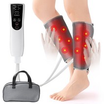 leg massager pair wireless with smart air compression controlled heating calf massage 전기 릴리프 근육통 릴랙스, 4-상아