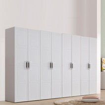 [전국무료배송] 12자옷장세트 넓이3240mm 양복장+이불장+긴옷장+선반장, 상품03_스퀘어12자세트