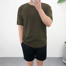 엠클로 구김방지 세미오버핏 리버풀 스판 무지 반팔티셔츠 5컬러 반팔 티셔츠