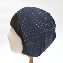 텐셀 크로스 비니 사계절 순면 실내 중년여성 모자 항암 두건