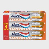 Aquafresh 아쿠아프레쉬 익스트림 클린 화이트닝 치약, 476.1g, 6팩