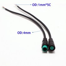 배달전기자전거 2Pcs M8 2 3 4 5 6 핀 전기 자전거 플러그 커넥터 배선 라인 스쿠터 브레이크 케이블 Pluge, 01 1 Male 1 Female, 02 3Pin