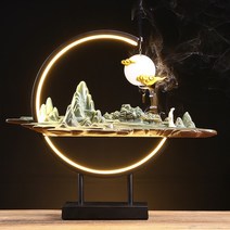 인센스 챔버 스틱 홀더 향로 향초 실내 아로마 테라피 장식품, 7. 万里江山