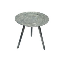 자개농 원목 고가구 클래식 모로코 스타일 발코니 침실 소파 라운드 세 다리 커피 스낵 애프터눈 티 테이블 50 48cm, 01 no1