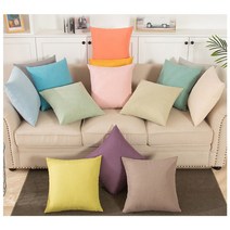 1+1 제라 북유럽 무지 소파 쿠션 세트 13종류 [커버 & 솜 포함 45cm 50cm], SC05 라이트 퍼플, SC10 레이크 블루