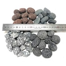 화단돌 어항돌 인테리어돌 지압돌 조경자갈 자연가습 돌멩이 4종, 회색(그레이)자갈1kg
