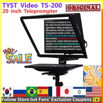 프롬프트 프롬포터 tyst video ts-200 20인치 텔레프롬프터 스트리밍 앰프 컴퓨터 랩톱 비디오 음성 뉴스 라이브 인터뷰 프롬프트에 대한 라이브 방송 JX, 없음