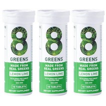 8Greens 에너지 발포정 1튜브 10정, Blood Orange, 10 Count (Pack of 6)