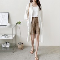 시원한이여름 오픈 린넨 로브 가디건(outer1211)