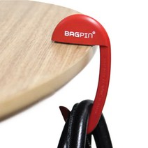 [APLUM] 가방걸이 백핀, 레드, 1개