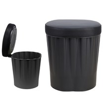 국산 수납 통의자 등받이 고깃집 옷보관 식당 깡통 드럼통 업소용 머핀 스툴, 기본형, 블랙