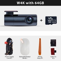 4채널블랙박스 자동차 카메라 자동 레코더 와이파이 스에 대한 대시 캠, 64GB의 w4k