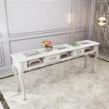 유럽풍 엔틱 네일테이블 1인용 2인용 네일샵 네일가구 인테리어 책상, 우드2.0M테이블