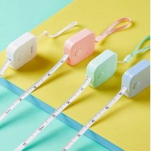 델리 미니 양면 눈금 피팅 부드러운 줄자 아이키 재기, 줄자 그린(79652)