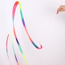 무용 응원 도구 6종 리듬 체조 교구 리본, 안전리듬체조리본(그린)