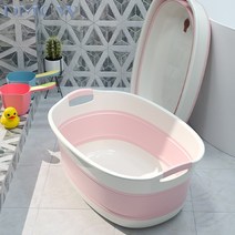 BBEDA틈새수납 접이식 다용도 물빠짐 대야 수납 바스켓 리빙박스, S(53.5x38x8(20)cm), 핑크