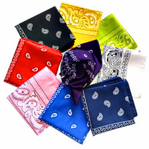 등산 손수건 페이즐리 다용도 헤어벤드 목수건 무지스카프 페이즐 보자기