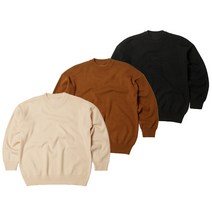 남성 베이직 라운드 니트 무지 단색 긴팔 기본 니트티