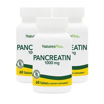 Natures Plus - 네이처스 플러스 판크레아틴 1000mg 60정 3팩