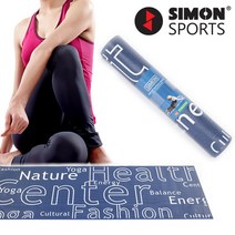 5mm PVC 요가매트 그래픽블루 홈트 요가 매트, 단품