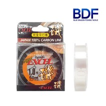 청룡조구 엑셀 50M 카본라인 목줄 바다 낚시 일본수입사 루어용품 플로팅, 1.7