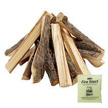 힐링캠핑 캠핑용 장작 참나무 장작 10kg 20kg 불멍 화로대 캠핑장작, 장작 약10kg+화이어스타트1개