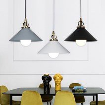 마크 1등 펜던트 LED 식탁등 북유럽 인테리어 카페조명, 마크1등 펜던트 블랙+볼구12W짧은목(전구색)1개