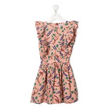 보보쇼즈 21FW 키즈 러플 오가닉 코튼 원피스 121AC165 508