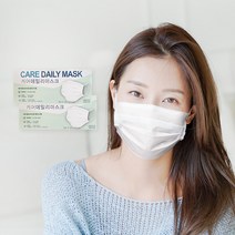 케어데일리 일회용 덴탈마스크 국산 대용량 대형 화이트 100매, 화이트 대형 100매
