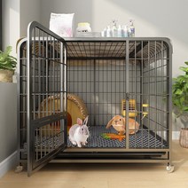 토끼 집 토끼울타리 마당냥이 닭장 철망울타리 강아지울타리 진돗개집 토끼키우기 햄스터 키우기 토끼장 은신처 82 토끼우리 가정용 실내 자동 분뇨 제거 대호 신식 방뇨 양굴 우리, 『 70 x 50 x 60 』 접으면 설치 안 함 -0