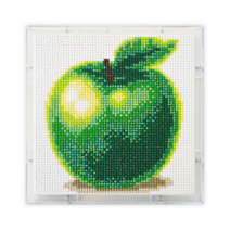 3+1 블링블링 보석십자수 인테리어 액자 소품 아크릴 해바라기 부엉이 사과 풍경 꽃, BLAF-017 (청사과)