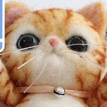 울트라패션 양모펠트 강아지 고양이 브로치 인형 DIY 펠트 패키지, 04_브로치 치즈