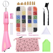 핫픽스DIY hotfix applicator진주 의류 신발에 DIY 철에 대한 핫픽스 어플리케이터와 3-8mm 믹스 색상 세라, 08 A01-0018S_02 US PLUG