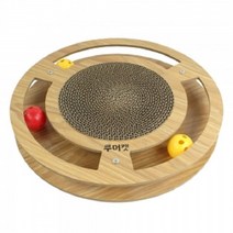 캣공방 우드 서클 고양이스크래쳐 골판지 장난감 77942EA, 본상품선택